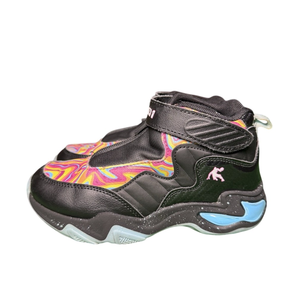 AND1 Zip Black Graphic Tie Dye Sneakers BYA144GX023 Preschool Kids Size 2Y